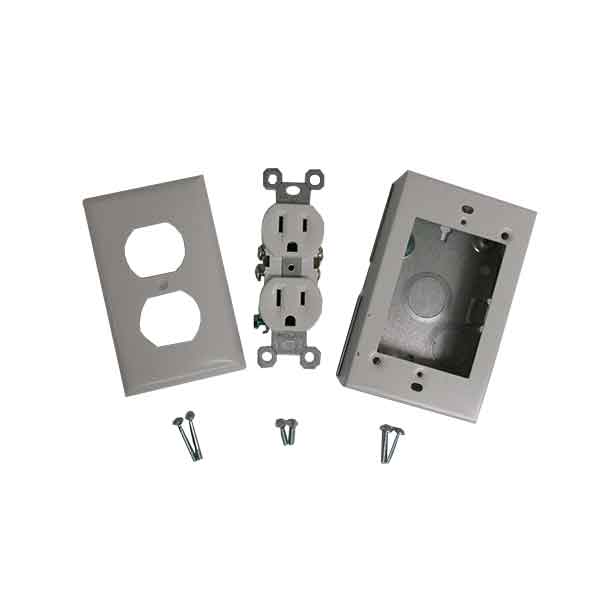 220v-eu-outlet-box-kit-2-way-socket-surface-mounted-new